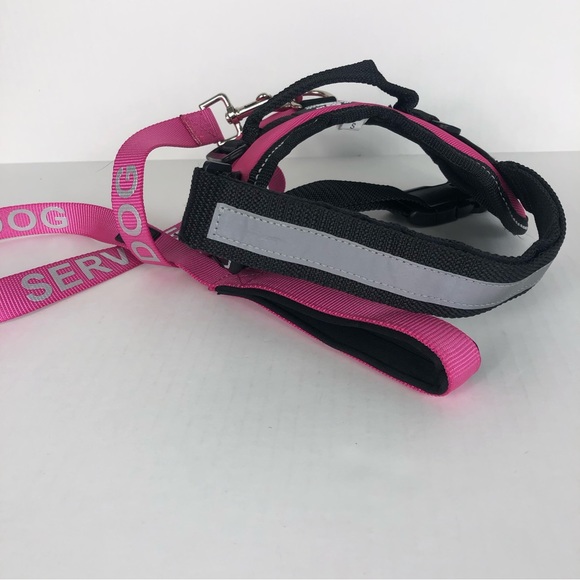 Industrial Puppy Reflective Service Dog Harness & Leash - Picture 6 of 10